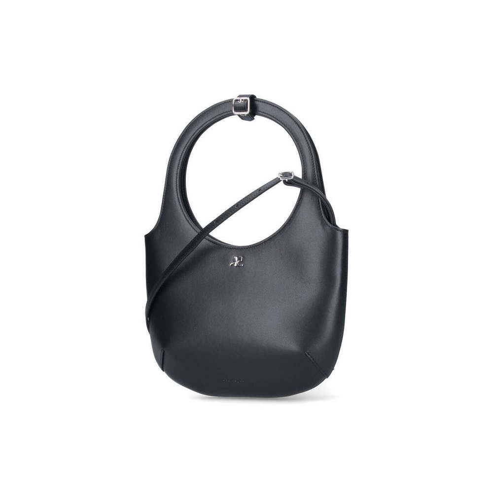Courreges Holy Leather Bag Black - Picture 2 of 4